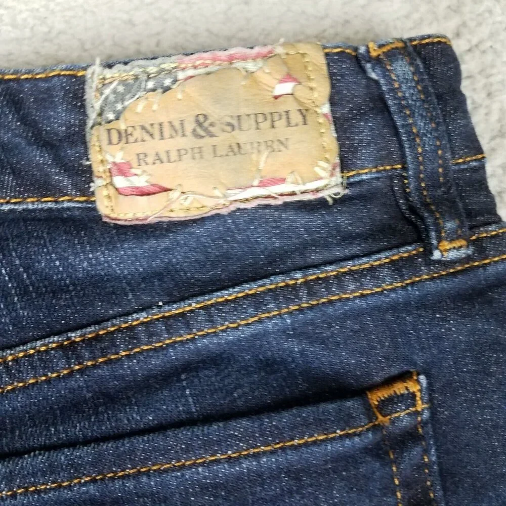 Ralph Lauren Denim & Supply Jeans Women's 28 Dark Blue Skinny Stretch Casual - Picture 10 of 11